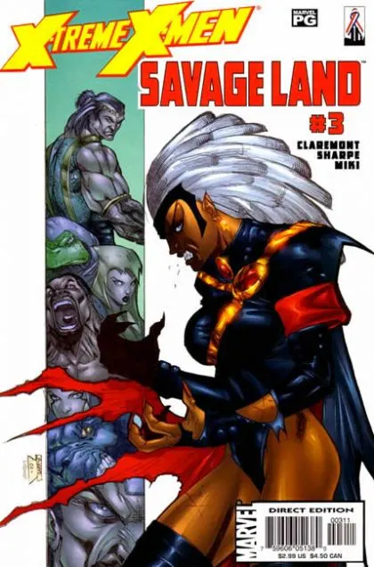 X-Treme X-Men: Savage Land #3 comic book cover, 2002