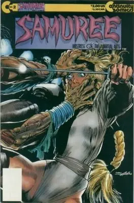 Samuree, Vol. 1 #2 Direct Edition comic book cover, 1987