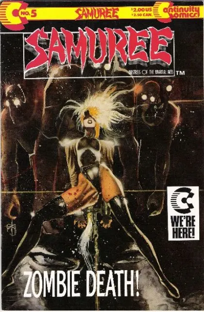 Samuree, Vol. 1 #5 Direct Edition comic book cover, 1989