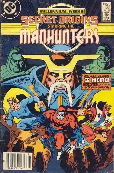 Secret Origins, Vol. 3 #22 Newsstand Edition comic book cover, 1988