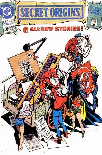 Secret Origins, Vol. 3 #50 Direct Edition comic book cover, 1990
