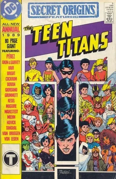 Secret Origins, Vol. 3 Annual #3 Direct Edition comic book cover, 1989