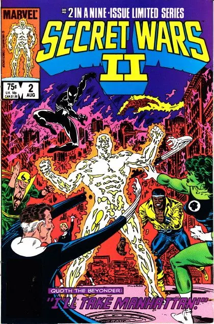 Secret Wars II #2 Direct Edition comic book cover, 1985