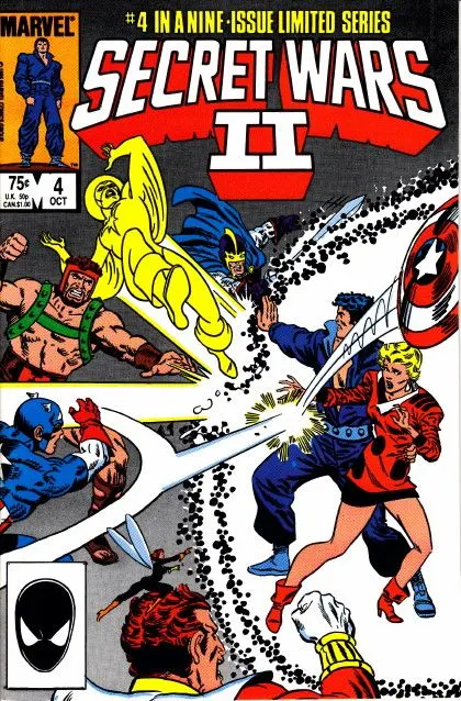 Secret Wars II #4 Direct Edition comic book cover, 1985