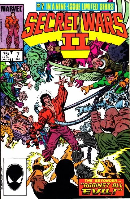 Secret Wars II #7 Direct Edition comic book cover, 1986