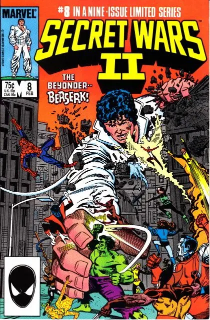 Secret Wars II #8 Direct Edition comic book cover, 1986