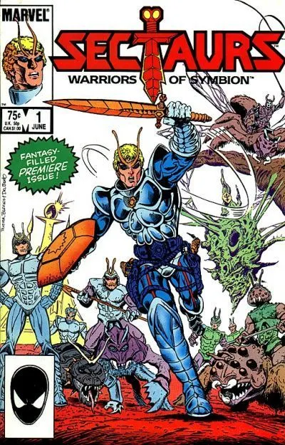 Sectaurs #1 Direct Edition comic book cover, 1984