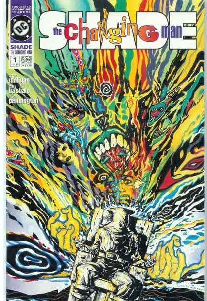 Shade the Changing Man, Vol. 2 #1 comic book cover, 1990