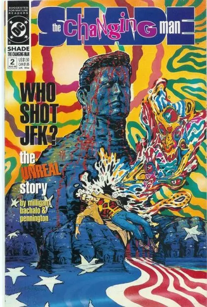 Shade the Changing Man, Vol. 2 #2 comic book cover, 1990