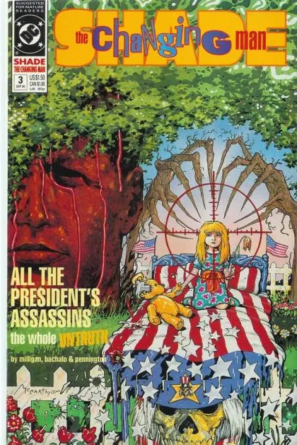 Shade the Changing Man, Vol. 2 #3 comic book cover, 1990