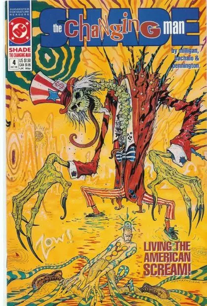 Shade the Changing Man, Vol. 2 #4 comic book cover, 1990
