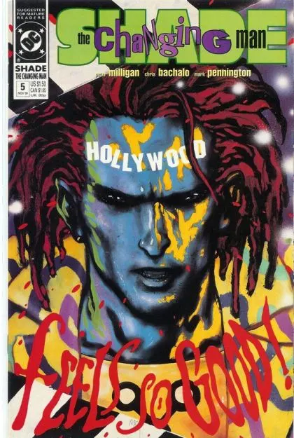 Shade the Changing Man, Vol. 2 #5 comic book cover, 1990