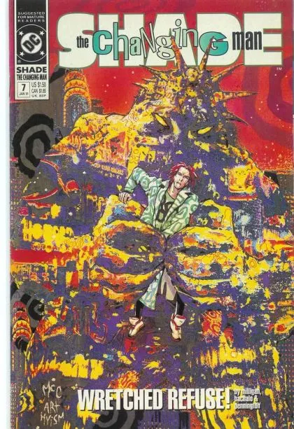 Shade the Changing Man, Vol. 2 #7 comic book cover, 1991