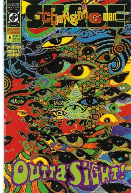 Shade the Changing Man, Vol. 2 #8 comic book cover, 1991