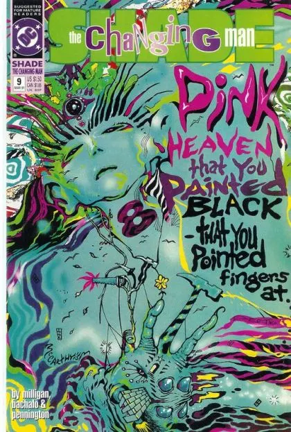 Shade the Changing Man, Vol. 2 #9 comic book cover, 1991