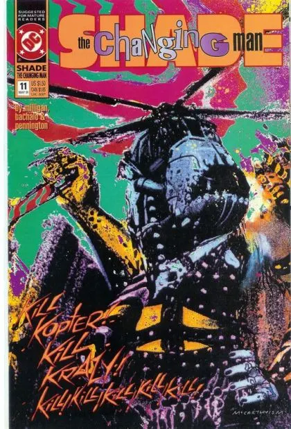 Shade the Changing Man, Vol. 2 #11 comic book cover, 1991