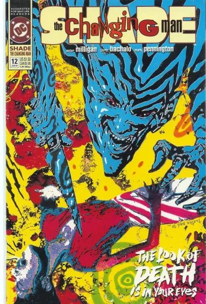 Shade the Changing Man, Vol. 2 #12 comic book cover, 1991