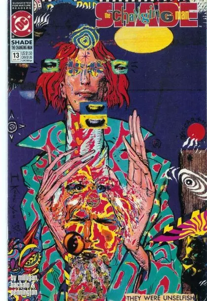 Shade the Changing Man, Vol. 2 #13 comic book cover, 1991