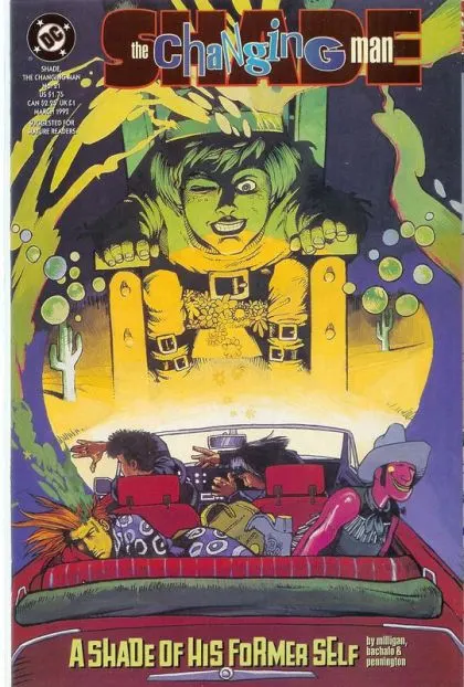 Shade the Changing Man, Vol. 2 #21 comic book cover, 1992