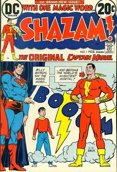 Shazam!, Vol. 1 #1 comic book cover, 1973