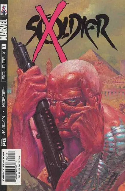 Soldier X #1 comic book cover, 2002