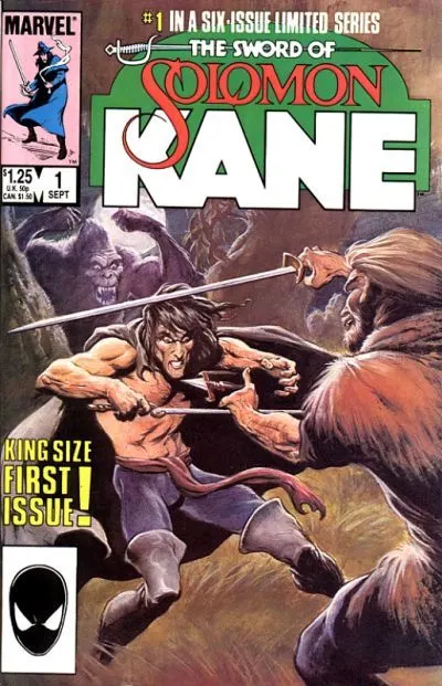 Solomon Kane #1 Direct Edition comic book cover, 1985