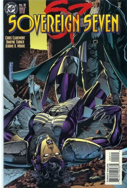 Sovereign Seven #2 Direct Edition comic book cover, 1995