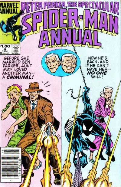 The Spectacular Spider-Man Annual #4 Newsstand Edition comic book cover, 1984