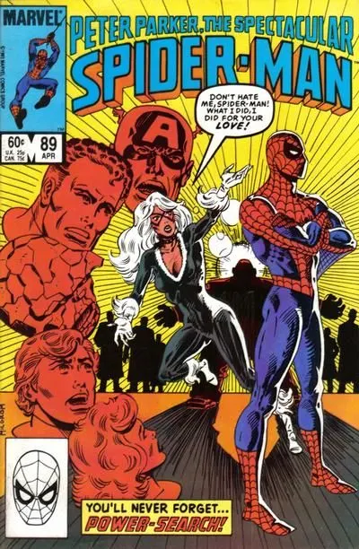 The Spectacular Spider-Man, Vol. 1 #89 Direct Edition comic book cover, 1984