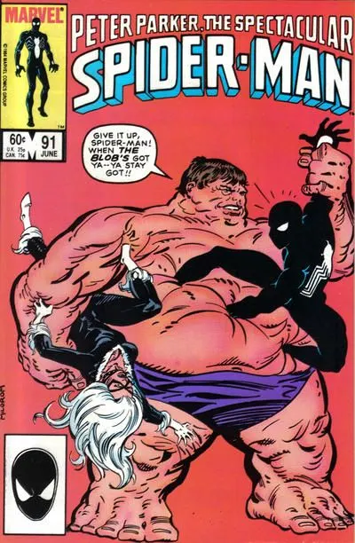The Spectacular Spider-Man, Vol. 1 #91 Direct Edition comic book cover, 1984