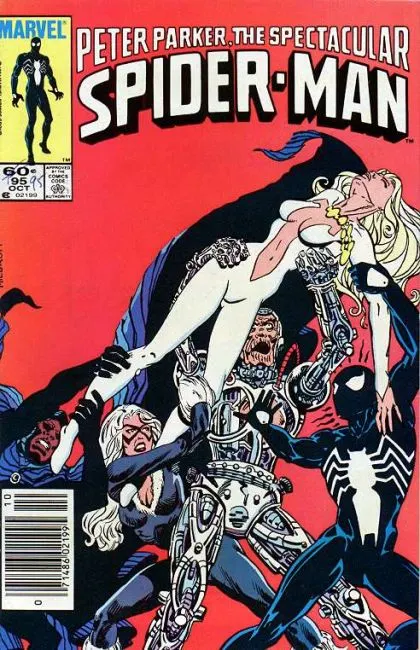 The Spectacular Spider-Man, Vol. 1 #95 Newsstand Edition comic book cover, 1984