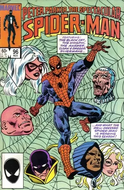 The Spectacular Spider-Man, Vol. 1 #96 Direct Edition comic book cover, 1984