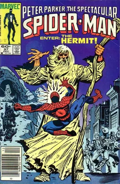 The Spectacular Spider-Man, Vol. 1 #97 Newsstand Edition comic book cover, 1984