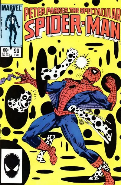 The Spectacular Spider-Man, Vol. 1 #99 Direct Edition comic book cover, 1985