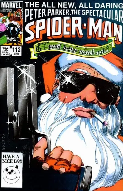 The Spectacular Spider-Man, Vol. 1 #112 Direct Edition comic book cover, 1986