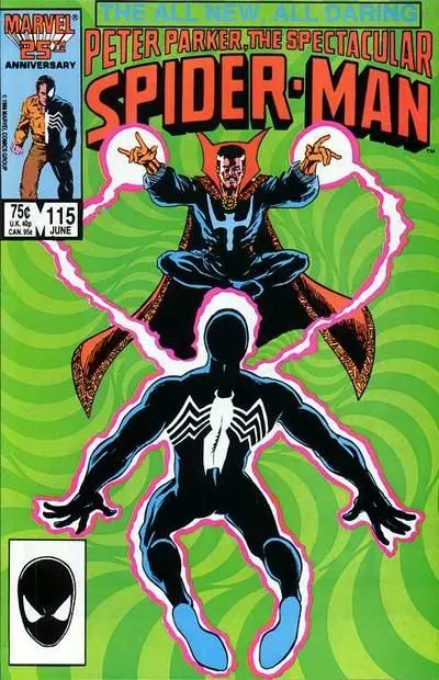 The Spectacular Spider-Man, Vol. 1 #115 Direct Edition comic book cover, 1986