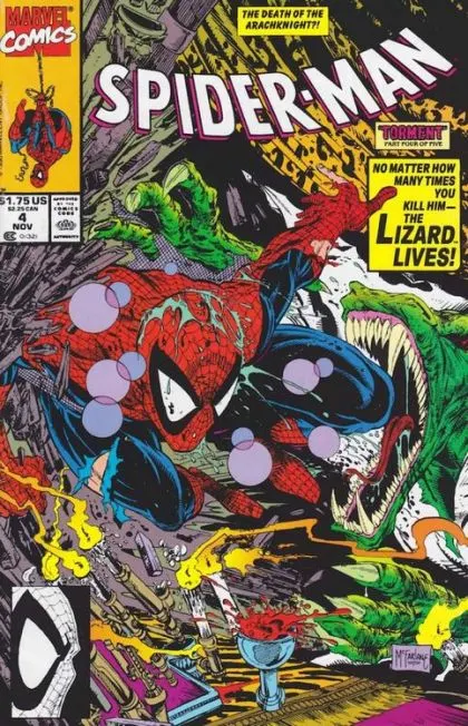 Spider-Man, Vol. 1 #4 Direct Edition comic book cover, 1990