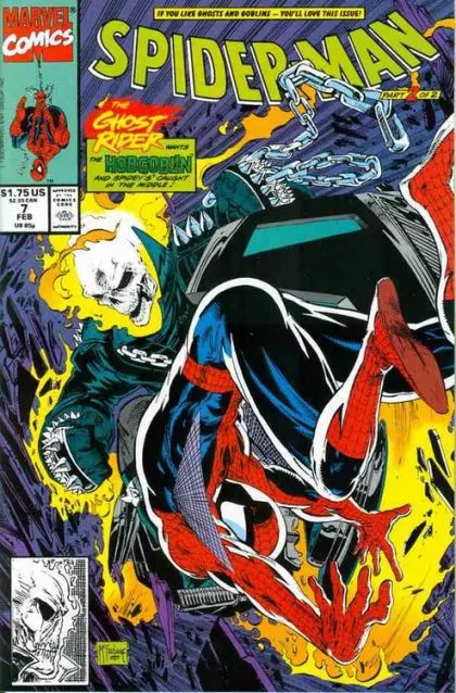 Spider-Man, Vol. 1 #7 Direct Edition comic book cover, 1991