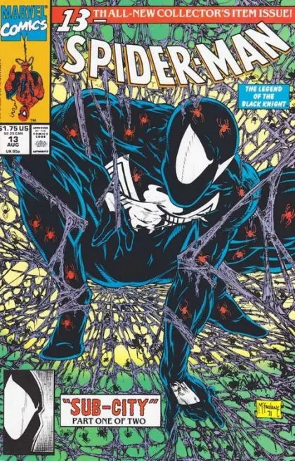 Spider-Man, Vol. 1 #13 Direct Edition comic book cover, 1991