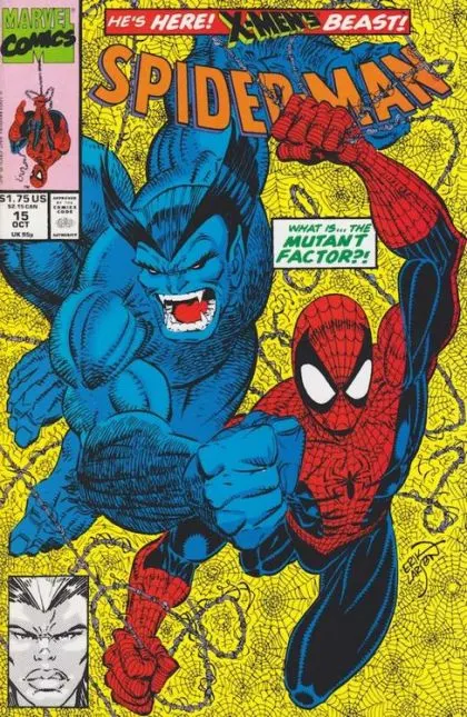 Spider-Man, Vol. 1 #15 Direct Edition comic book cover, 1991