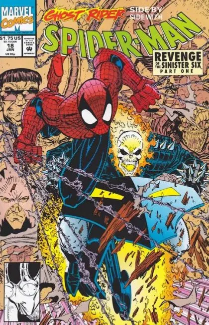 Spider-Man, Vol. 1 #18 Direct Edition comic book cover, 1992