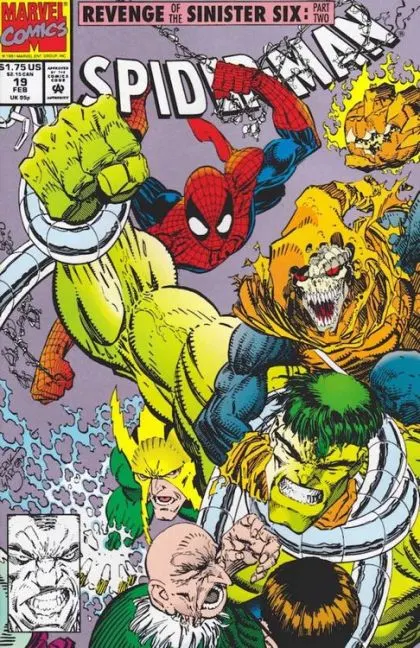 Spider-Man, Vol. 1 #19 Direct Edition comic book cover, 1992