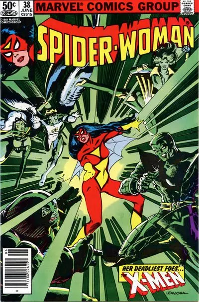 Spider-Woman, Vol. 1 #38 Newsstand Edition comic book cover, 1981