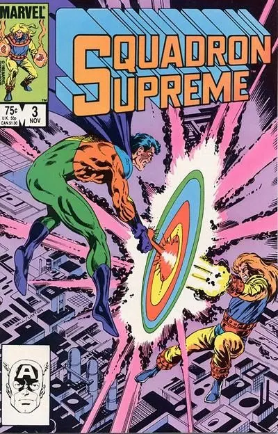 Squadron Supreme, Vol. 1 #3 Direct Edition comic book cover, 1985
