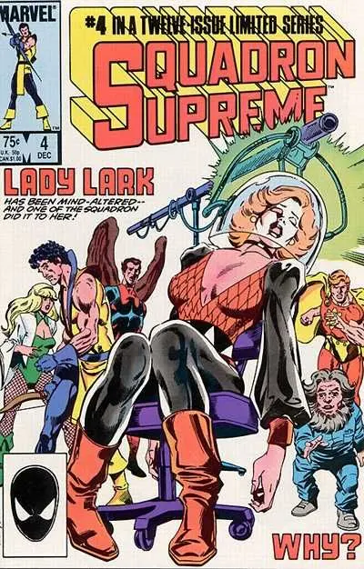 Squadron Supreme, Vol. 1 #4 Direct Edition comic book cover, 1985