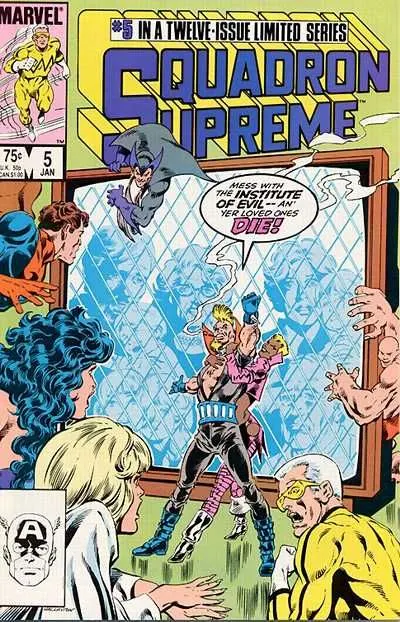 Squadron Supreme, Vol. 1 #5 Direct Edition comic book cover, 1986