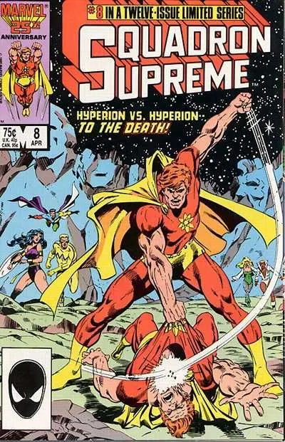 Squadron Supreme, Vol. 1 #8 Direct Edition comic book cover, 1986