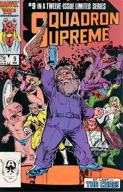 Squadron Supreme, Vol. 1 #9 Direct Edition comic book cover, 1986
