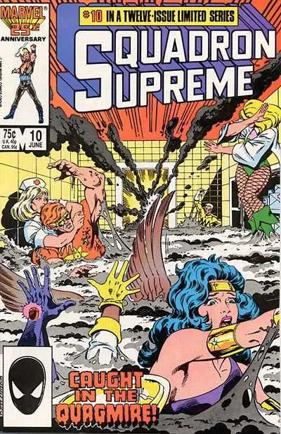 Squadron Supreme, Vol. 1 #10 Direct Edition comic book cover, 1986