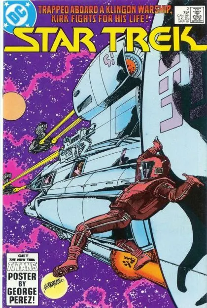 Star Trek, Vol. 1 #2 Direct Edition comic book cover, 1984